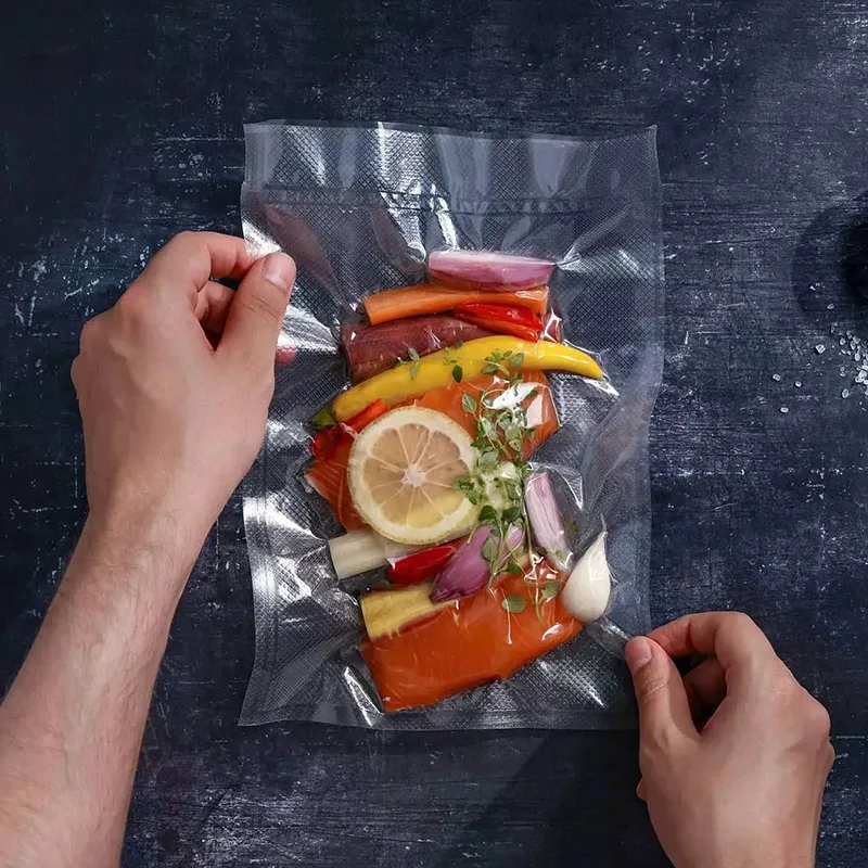 Voedsel koken vacuümzak